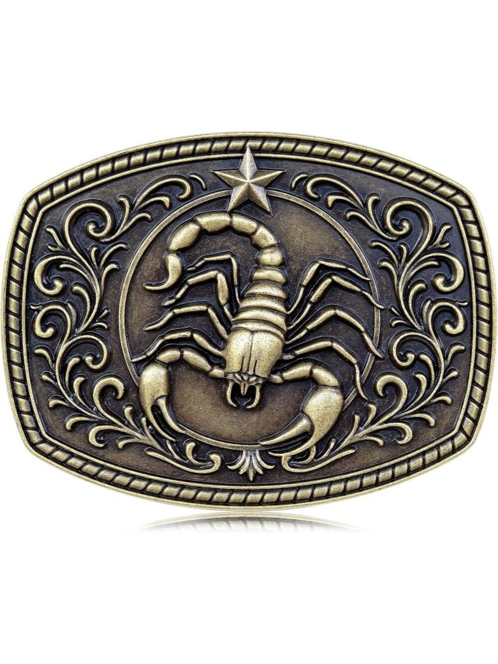 Men Scorpion Gold Western Cowboy Buckle Large Gift for Men Women Belt